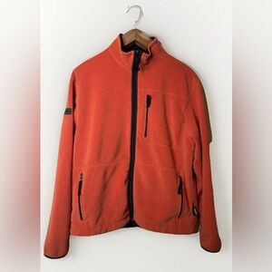Vintage Ralph Lauren Polo Sport Orange Fleece Jacket Size Medium